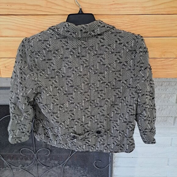 J'Envie Women's Size 6 Wool Blazer Jacket Cropped Lined Career Preppy - Picture 8 of 11